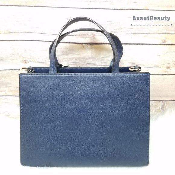 Kate Spade Madison Alpine Drive Sam  Navy Satchel - Picture 4 of 11